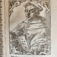 1589 PORTAITS of NOTABLE MEN ILLUSTRATED by Tobias Stimmer antique Icones sive..