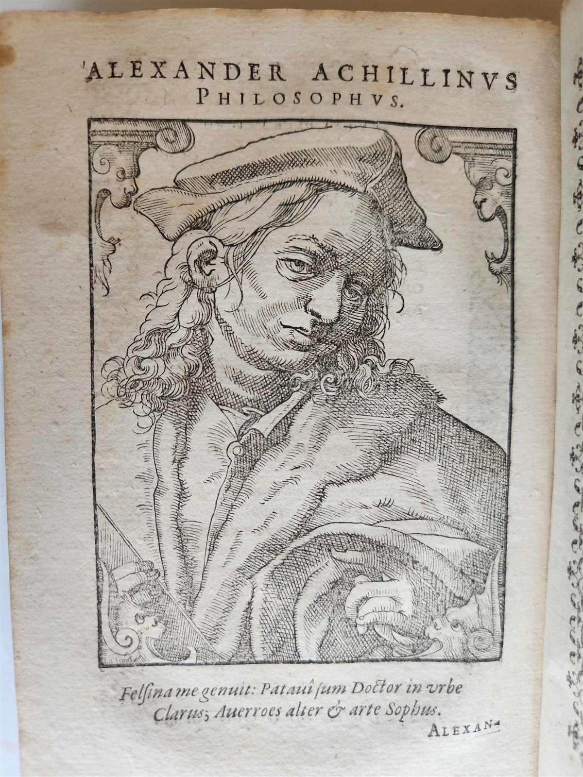 1589 PORTAITS of NOTABLE MEN ILLUSTRATED by Tobias Stimmer antique Icones sive..
