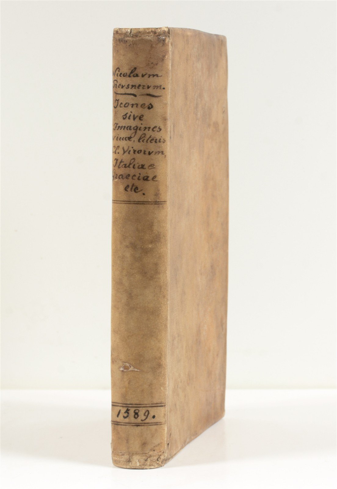 1589 PORTAITS of NOTABLE MEN ILLUSTRATED by Tobias Stimmer antique Icones sive..