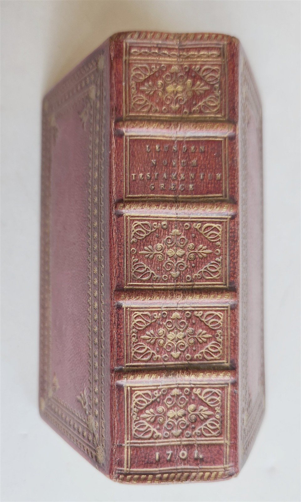 1701 BIBLE in GREEK ILLUSTRATED w/ MAPS antique