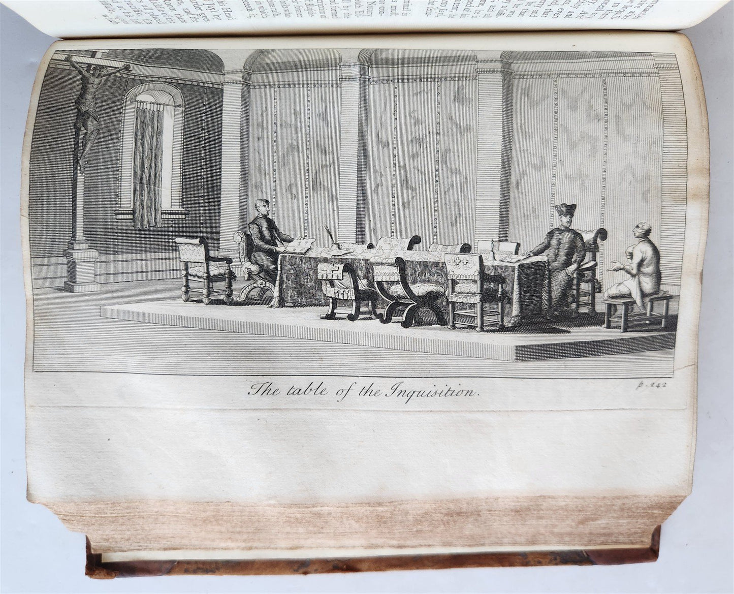 1731 HISTORY of INQUISITION in ENGLISH by Limborch antique ILLUSTRATED