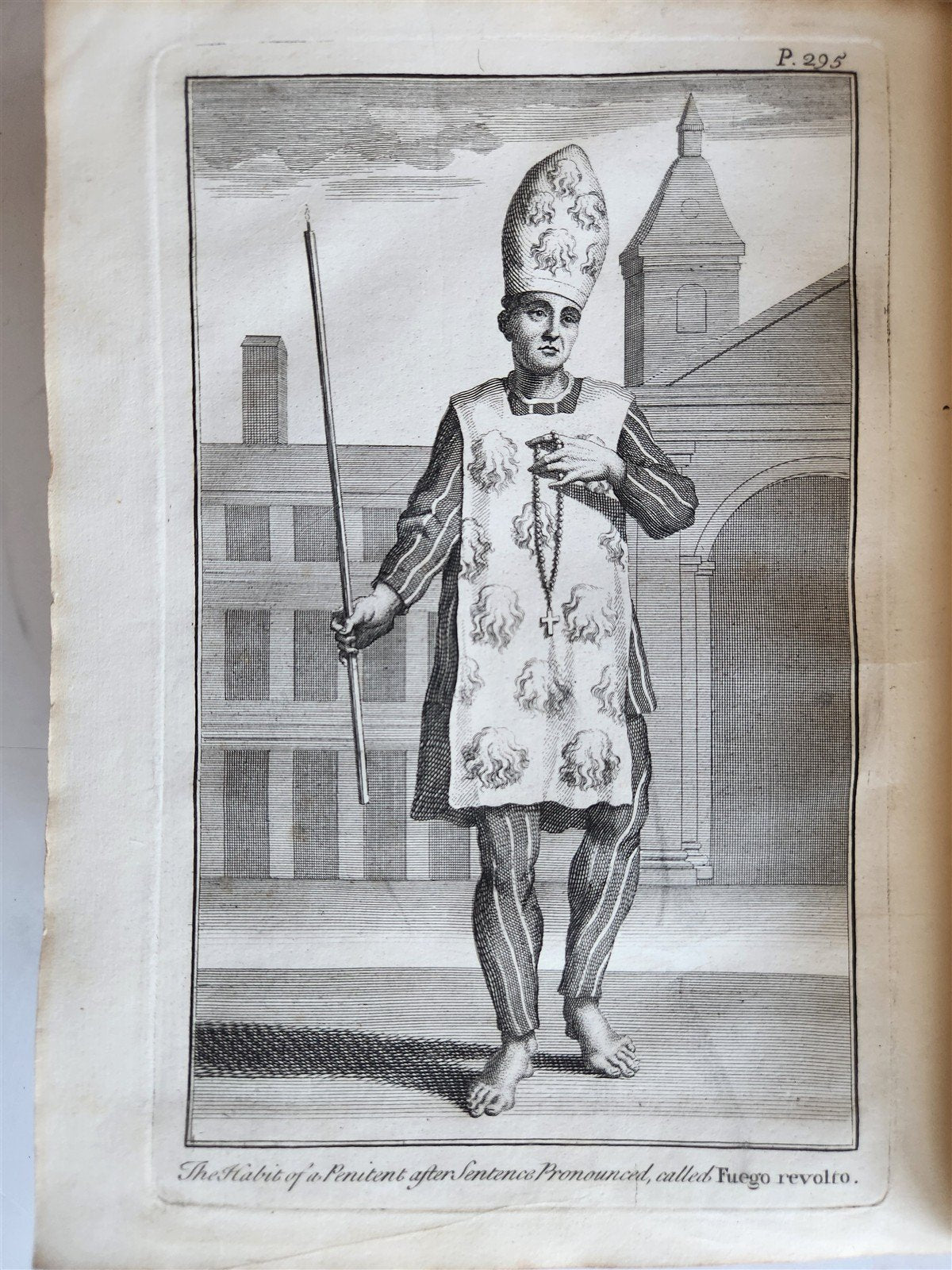 1731 HISTORY of INQUISITION in ENGLISH by Limborch antique ILLUSTRATED