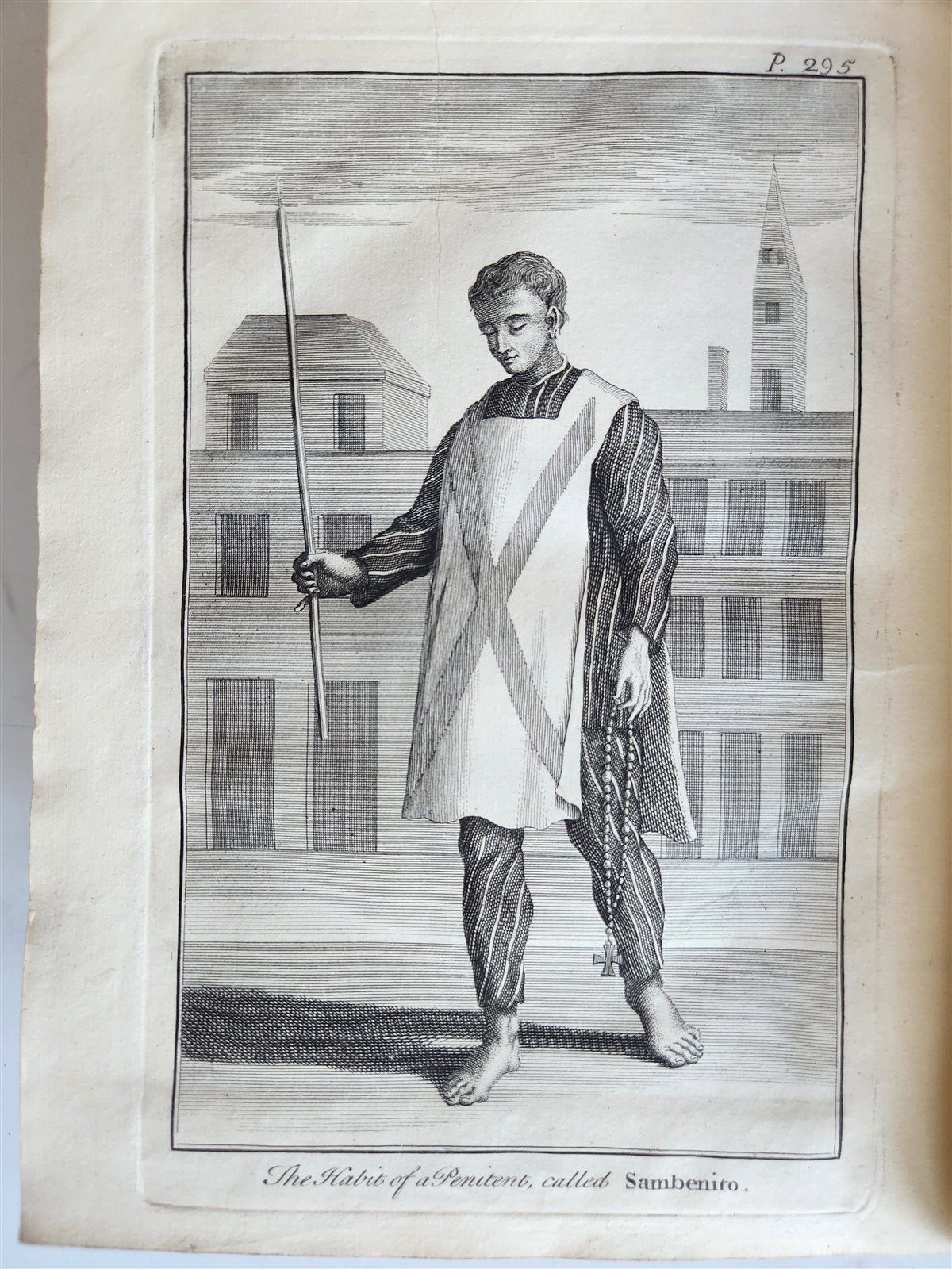 1731 HISTORY of INQUISITION in ENGLISH by Limborch antique ILLUSTRATED
