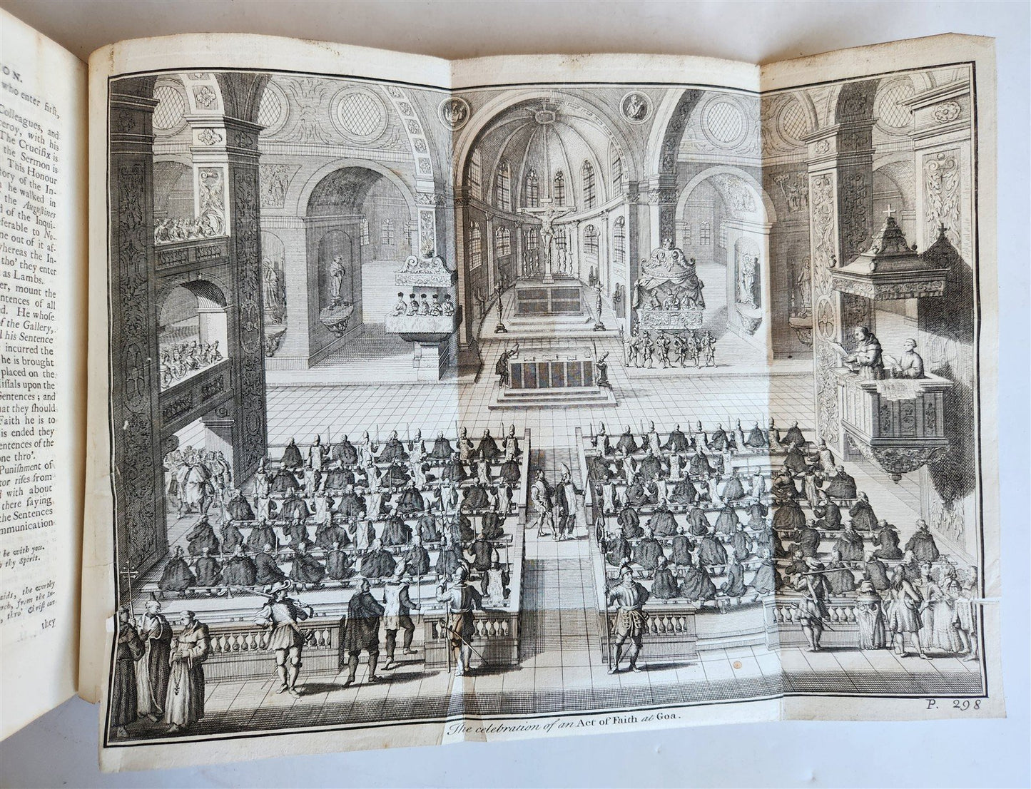 1731 HISTORY of INQUISITION in ENGLISH by Limborch antique ILLUSTRATED