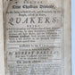1701 QUAKERS Apology for the True Christian Divinity antique in ENGLISH