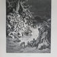 1874 BIBLE GUSTAVE DORE LLUSTRATED 2 VOLUMES MASSIVE FOLIO antique 230 plates