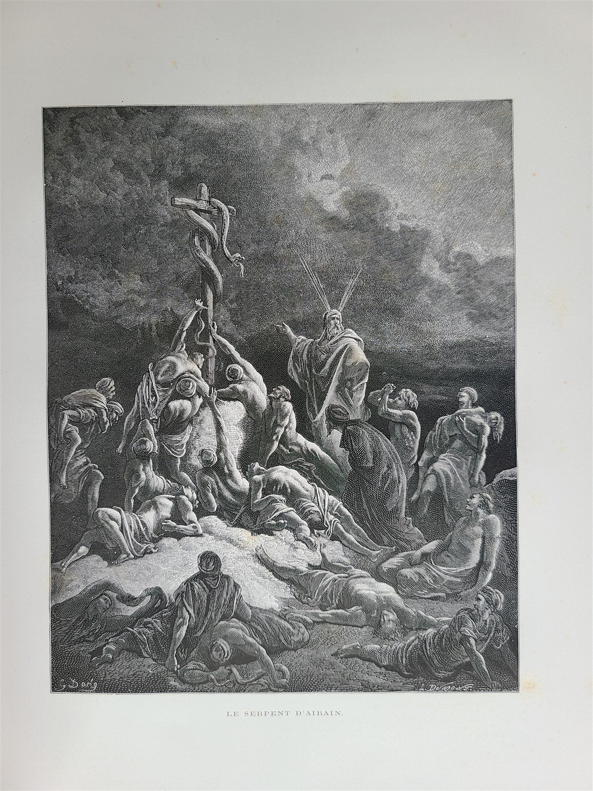 1874 BIBLE GUSTAVE DORE LLUSTRATED 2 VOLUMES MASSIVE FOLIO antique 230 plates