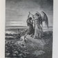 1874 BIBLE GUSTAVE DORE LLUSTRATED 2 VOLUMES MASSIVE FOLIO antique 230 plates