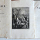 1874 BIBLE GUSTAVE DORE LLUSTRATED 2 VOLUMES MASSIVE FOLIO antique 230 plates