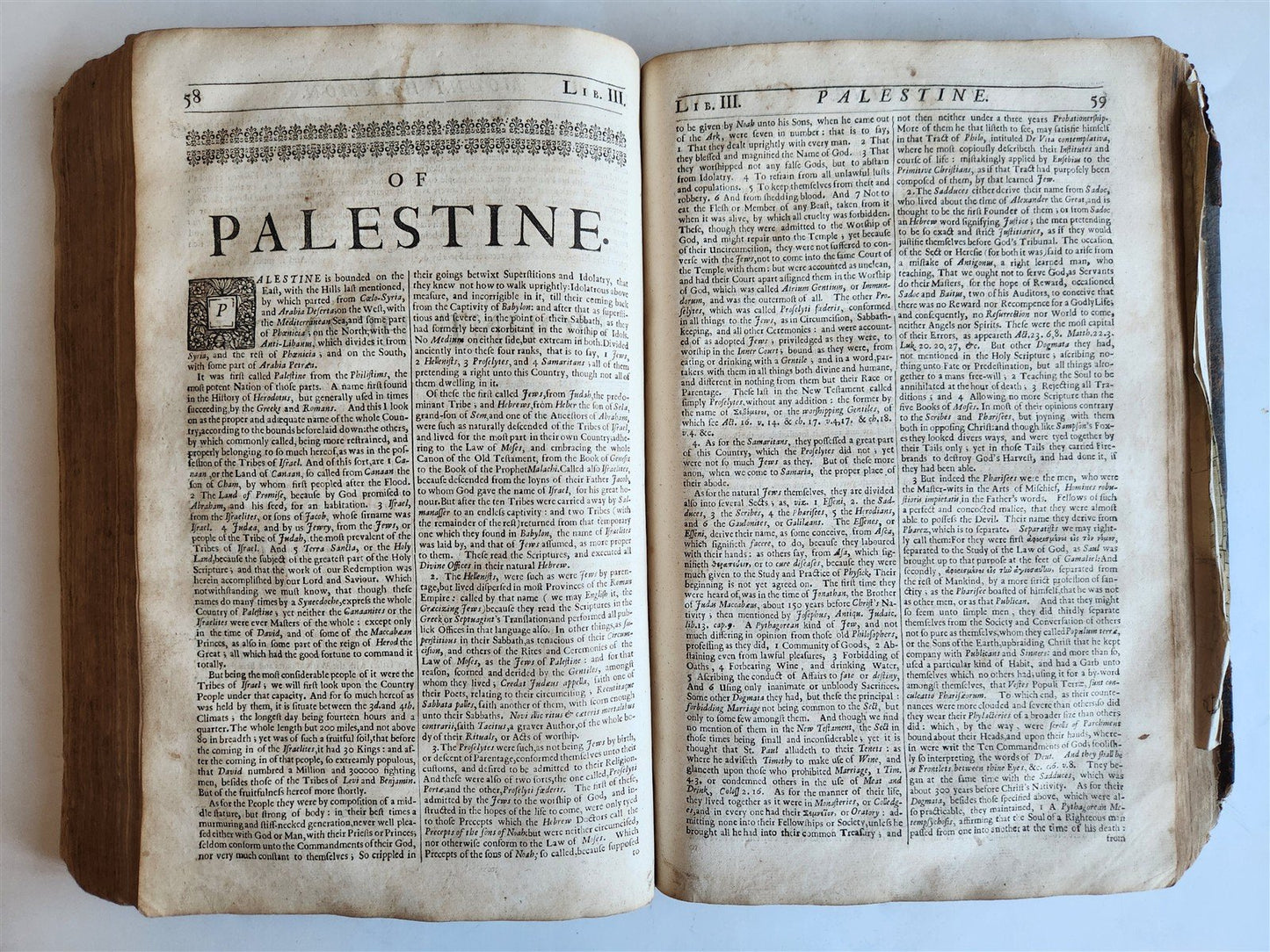 1677 COSMOGRAPHIE by PETER HEYLIN in ENGLISH antique rare ILLUSTRATED w/ MAPS