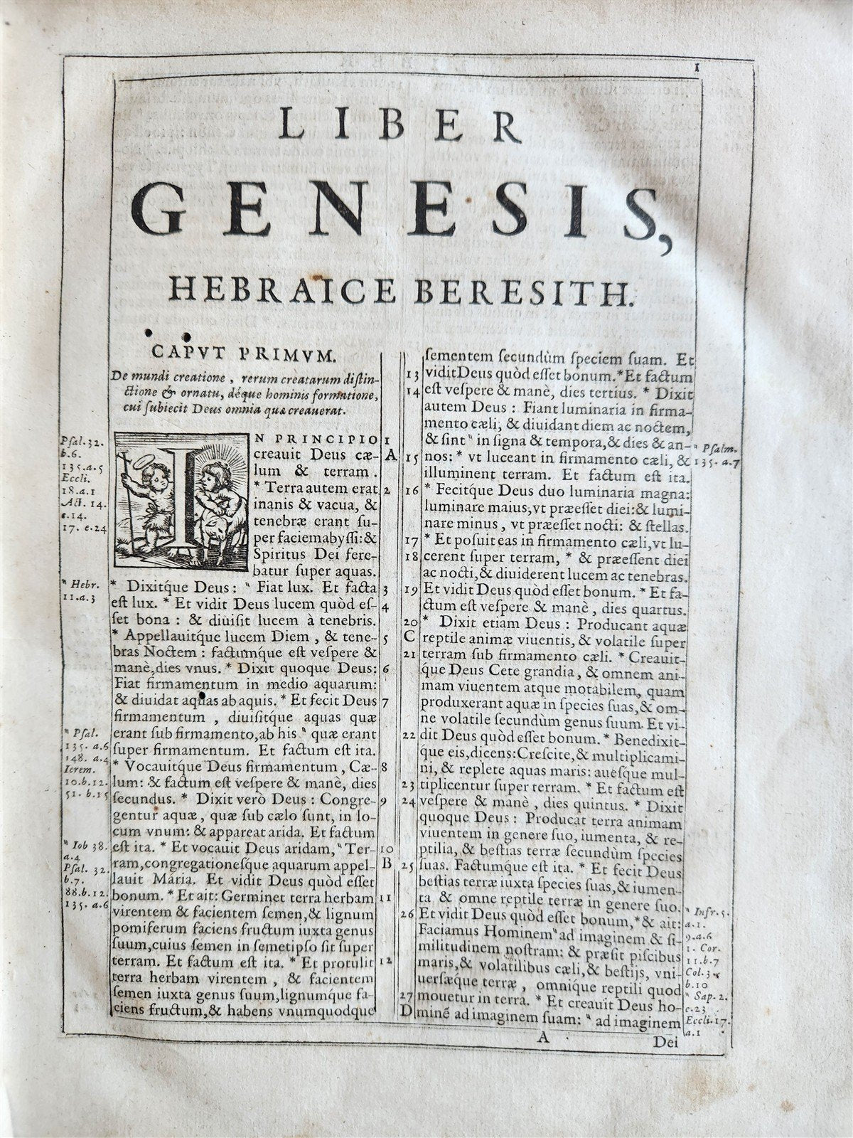 1650 BIBLE in LATIN by PLANTIN antique Old & New Testament BIBLIA SACRA 17th C.