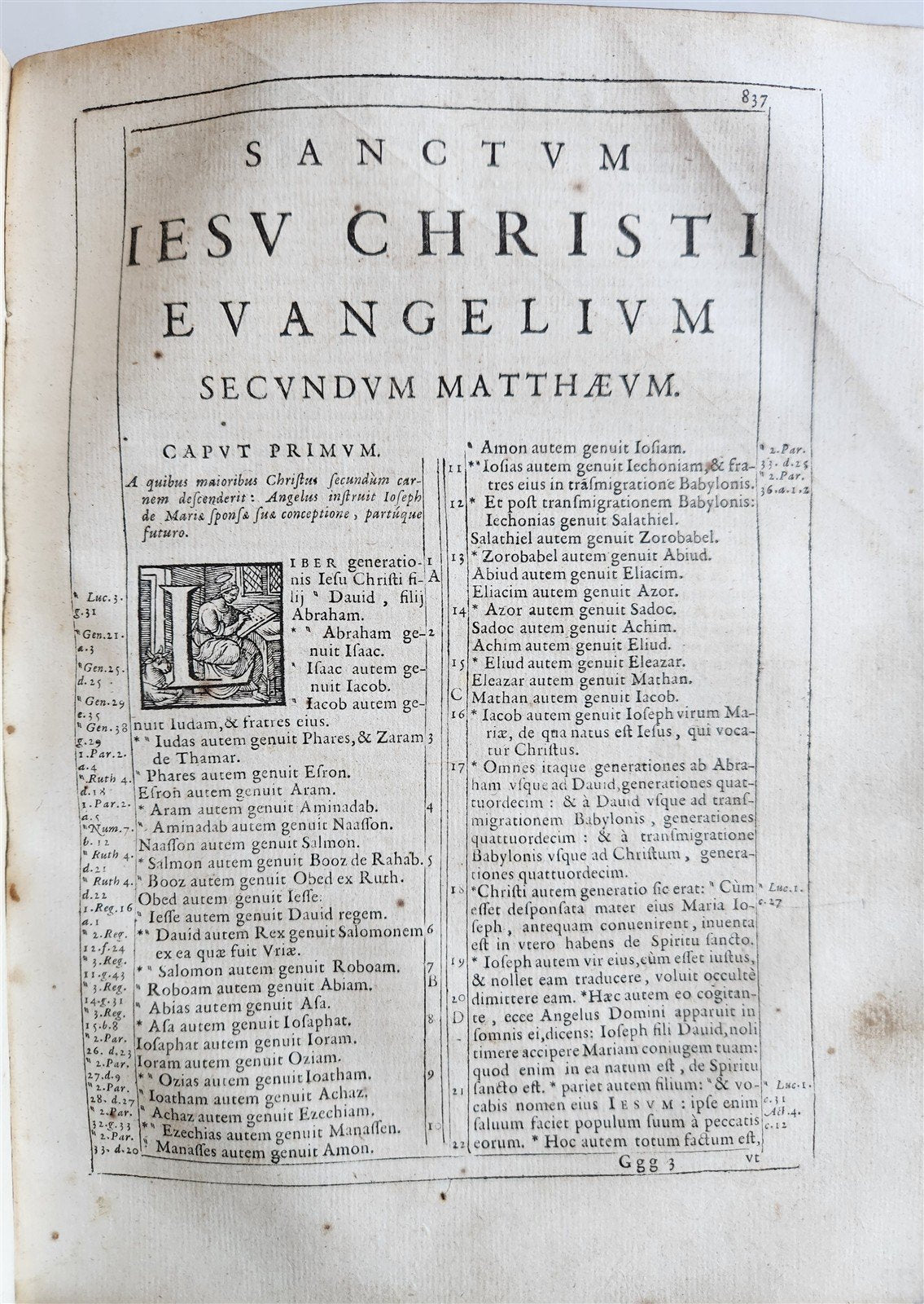1650 BIBLE in LATIN by PLANTIN antique Old & New Testament BIBLIA SACRA 17th C.