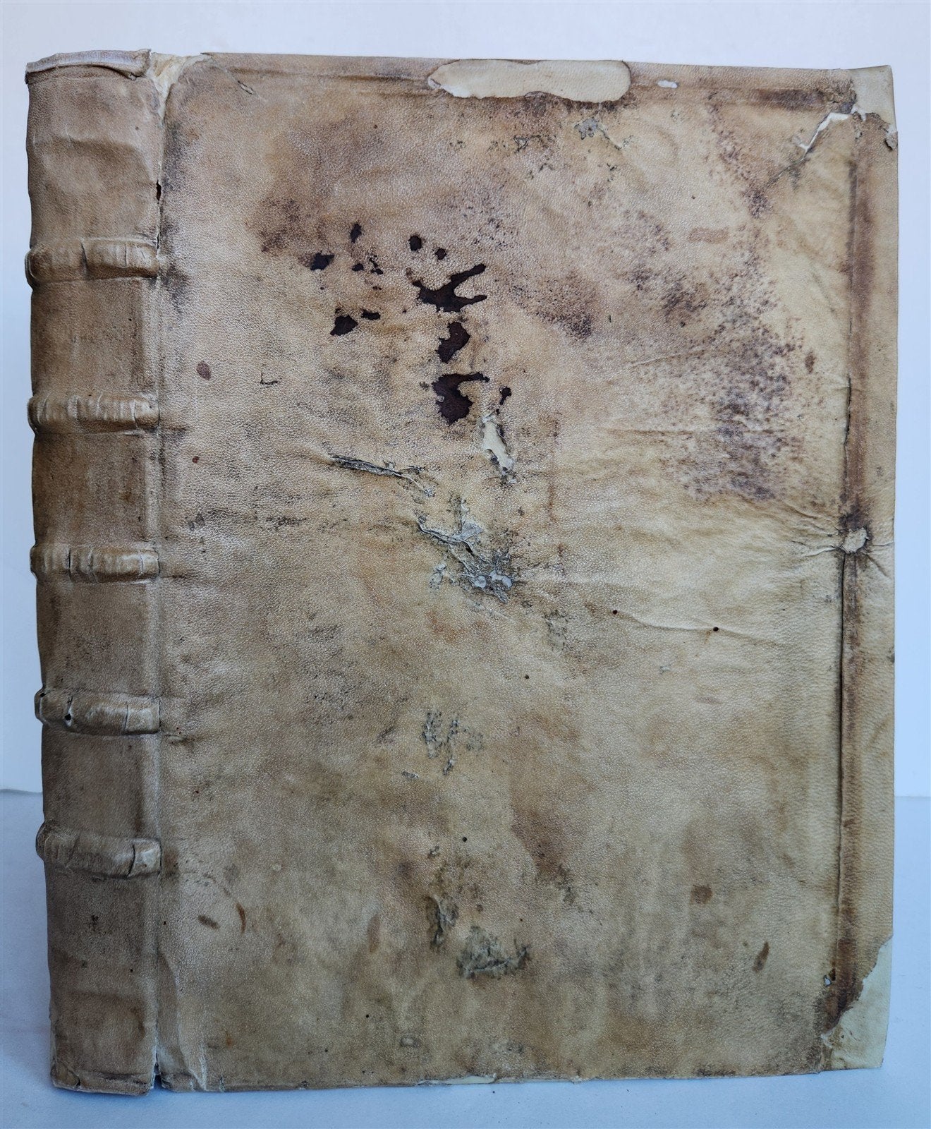 1489 INCUNABULA by JOHANNIS DE GERSON antique VELLUM BINDING OPERA MORALIA