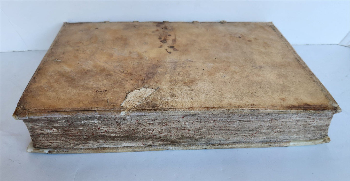 1489 INCUNABULA by JOHANNIS DE GERSON antique VELLUM BINDING OPERA MORALIA