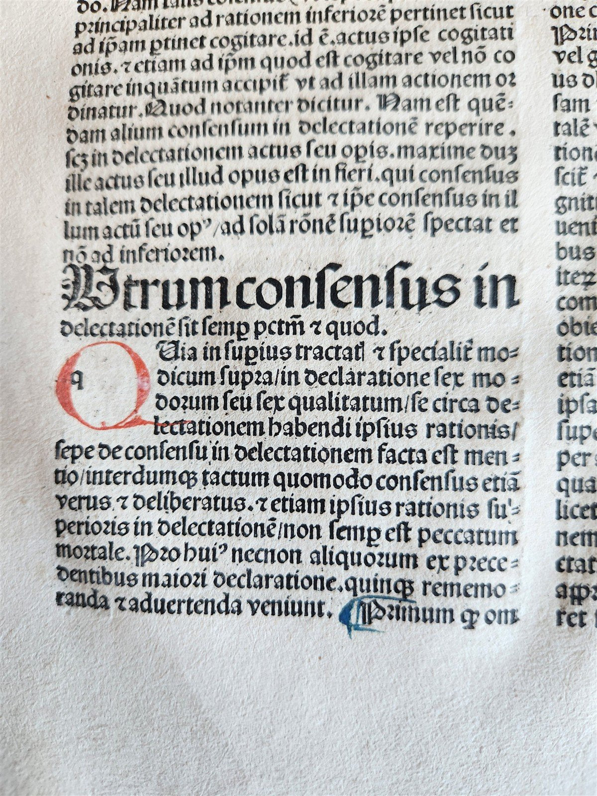 1489 INCUNABULA by JOHANNIS DE GERSON antique VELLUM BINDING OPERA MORALIA