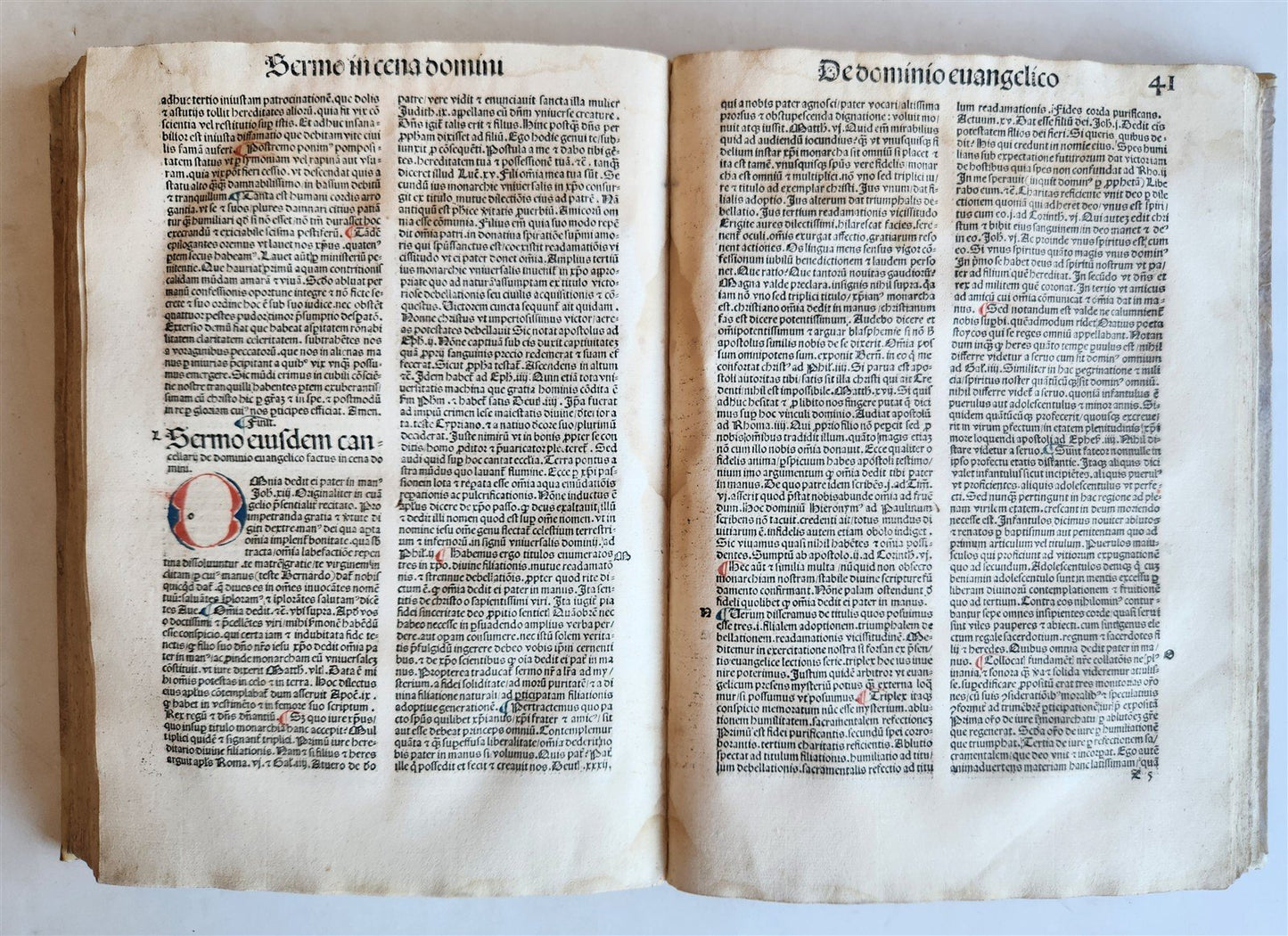 1489 INCUNABULA by JOHANNIS DE GERSON antique VELLUM BINDING OPERA MORALIA