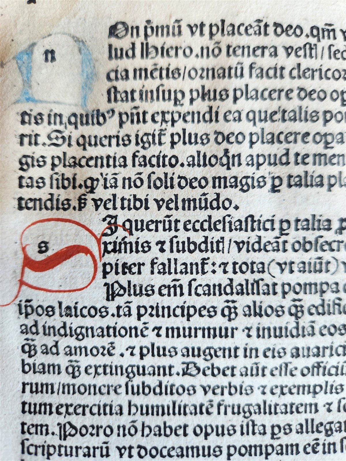 1489 INCUNABULA by JOHANNIS DE GERSON antique VELLUM BINDING OPERA MORALIA