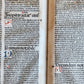 1489 INCUNABULA by JOHANNIS DE GERSON antique VELLUM BINDING OPERA MORALIA