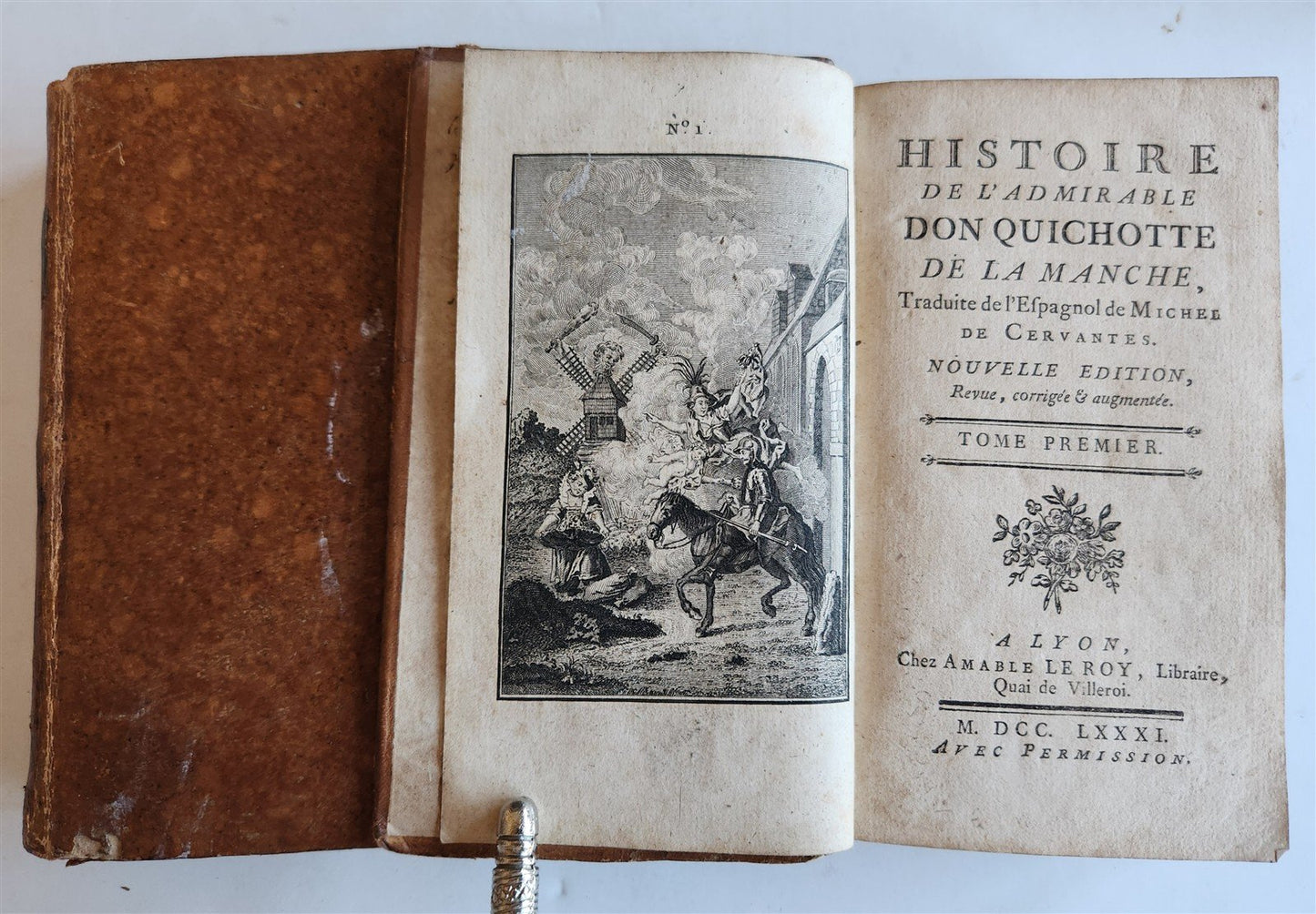 1781 DON QUIXOTTE in FRENCH 6 VOLUMES antique ILLUSTRATED DON QUICHOTTE
