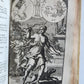 1697 MYTHOLOGY ILLUSTRATED w/ 26 ENGRAVINGS antique VELLUM BOUND