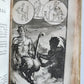 1697 MYTHOLOGY ILLUSTRATED w/ 26 ENGRAVINGS antique VELLUM BOUND