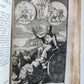 1697 MYTHOLOGY ILLUSTRATED w/ 26 ENGRAVINGS antique VELLUM BOUND