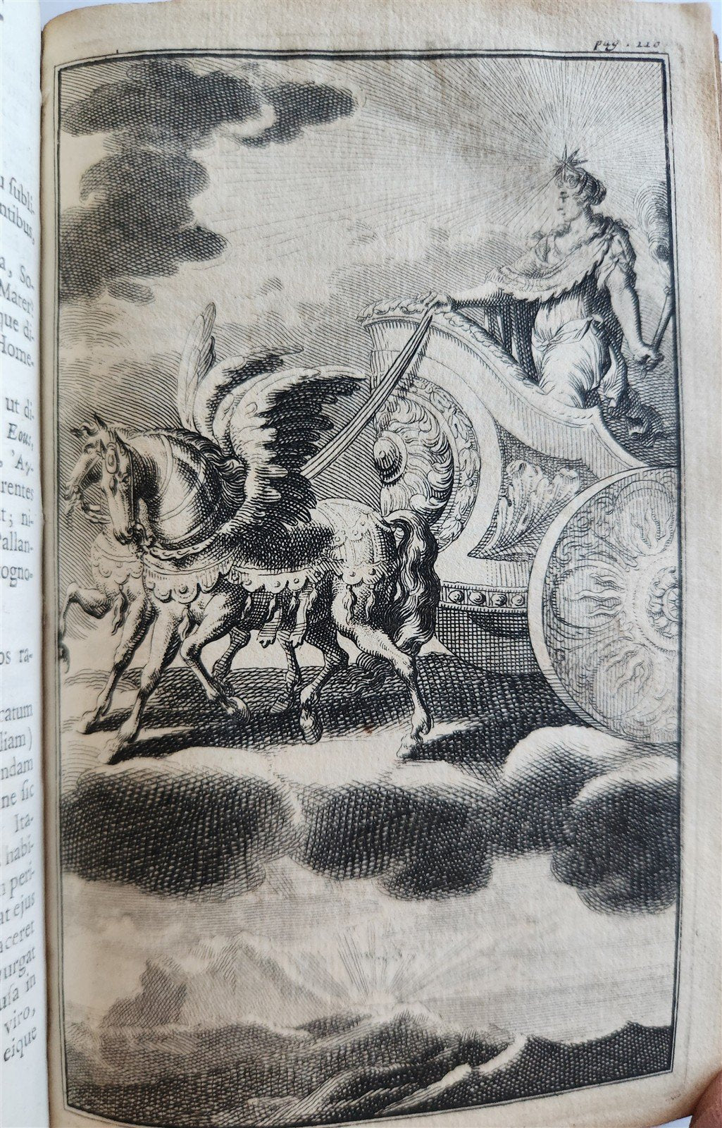 1697 MYTHOLOGY ILLUSTRATED w/ 26 ENGRAVINGS antique VELLUM BOUND
