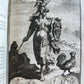 1697 MYTHOLOGY ILLUSTRATED w/ 26 ENGRAVINGS antique VELLUM BOUND