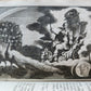 1697 MYTHOLOGY ILLUSTRATED w/ 26 ENGRAVINGS antique VELLUM BOUND