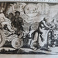 1697 MYTHOLOGY ILLUSTRATED w/ 26 ENGRAVINGS antique VELLUM BOUND
