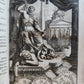 1697 MYTHOLOGY ILLUSTRATED w/ 26 ENGRAVINGS antique VELLUM BOUND