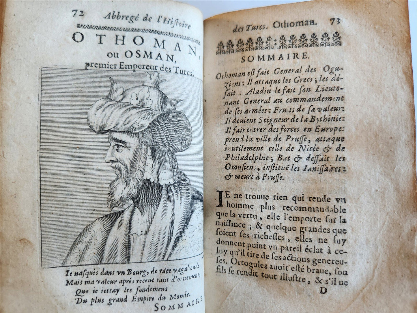 1665 HISTORY of TURKS antique ILLUSTRATED 2 VOLUMES 17th CENTURY
