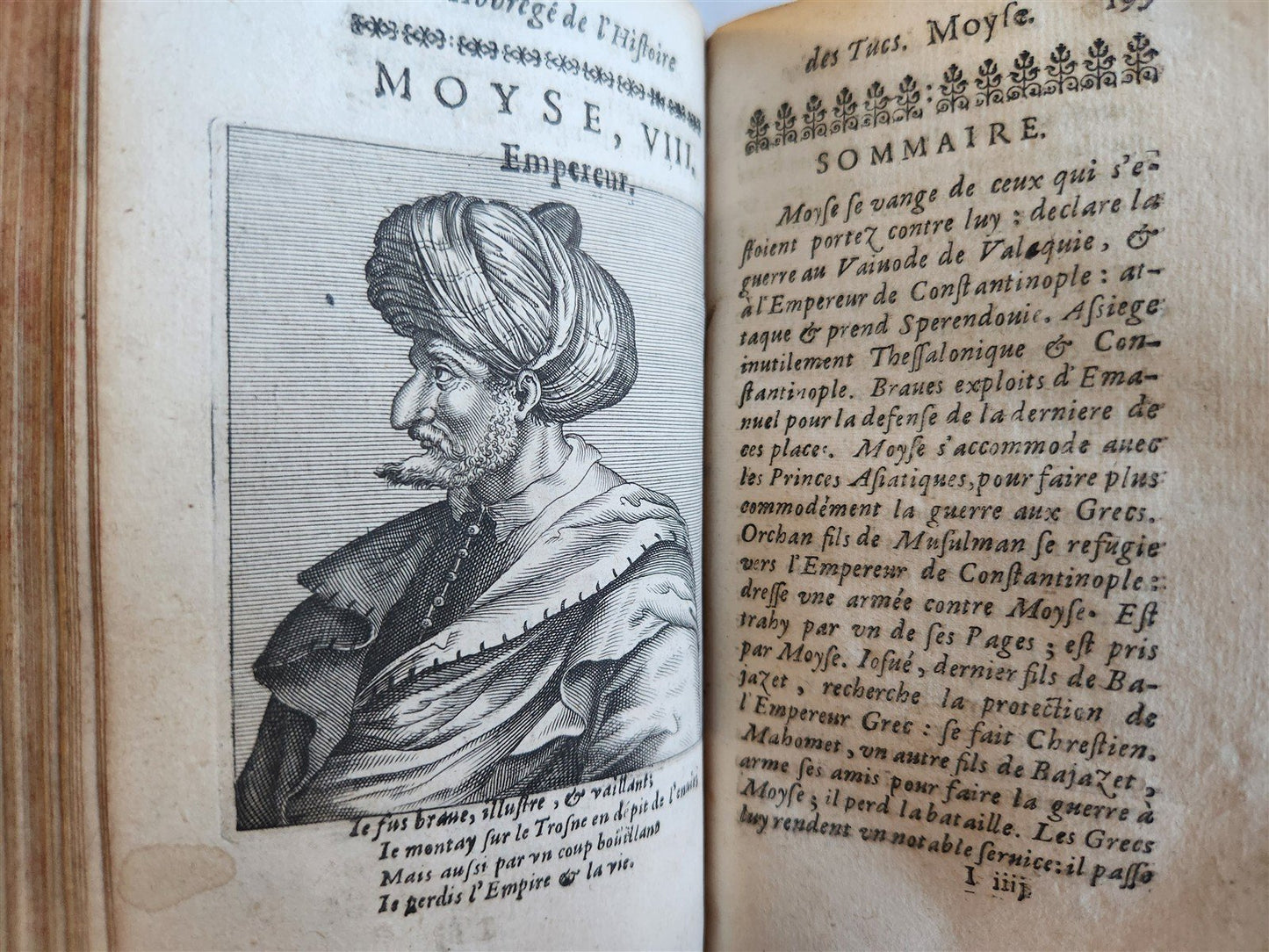 1665 HISTORY of TURKS antique ILLUSTRATED 2 VOLUMES 17th CENTURY