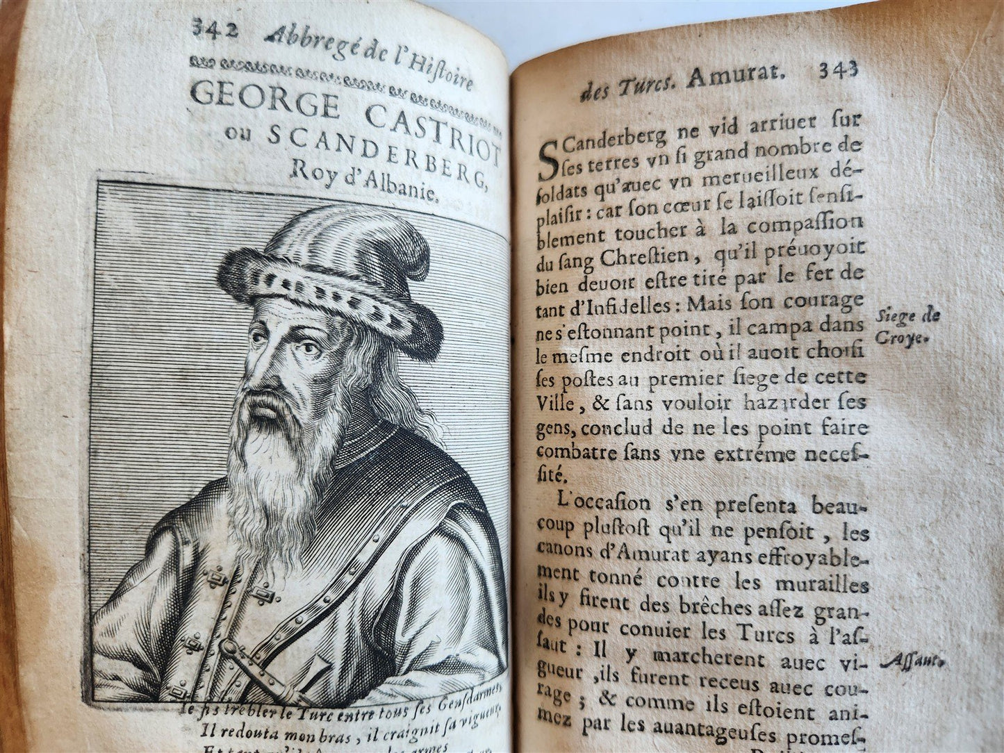 1665 HISTORY of TURKS antique ILLUSTRATED 2 VOLUMES 17th CENTURY