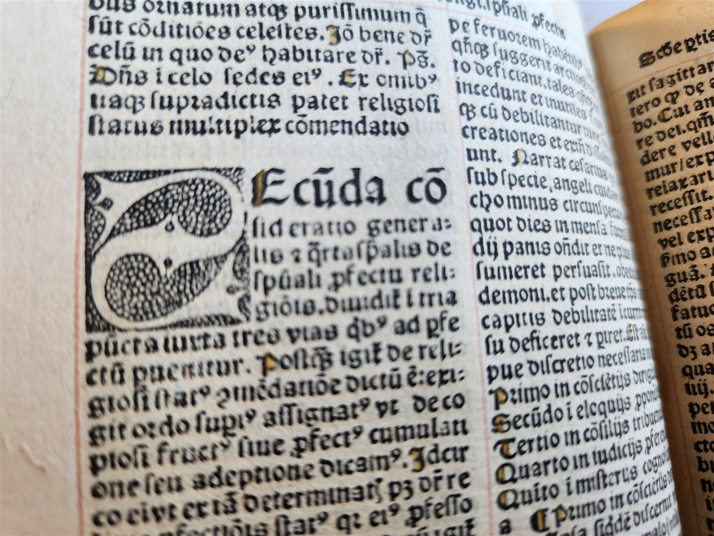 1508 POST-INCUNABULA antique 16th C Homilies of Franciscan friar Nicolas Denisse