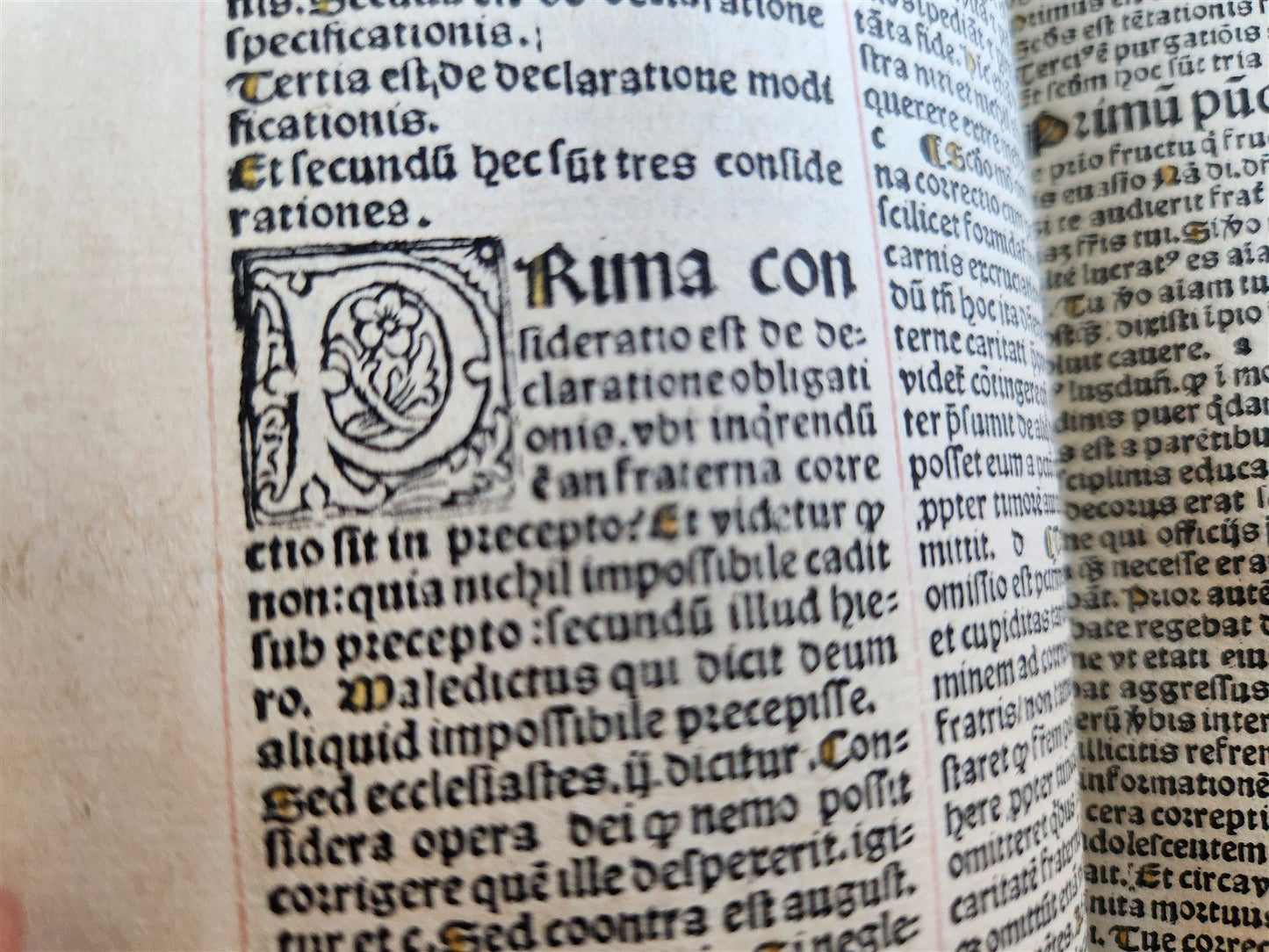 1508 POST-INCUNABULA antique 16th C Homilies of Franciscan friar Nicolas Denisse