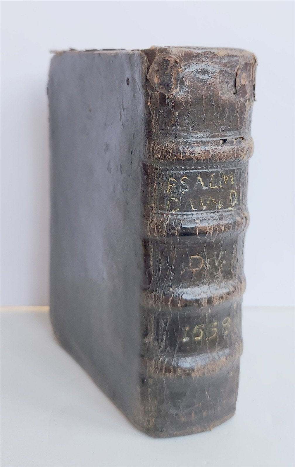 1559 PSALTER in GREEK & LATIN antique 16th CENTURY rare PSALTERIUM DAVIDICUM