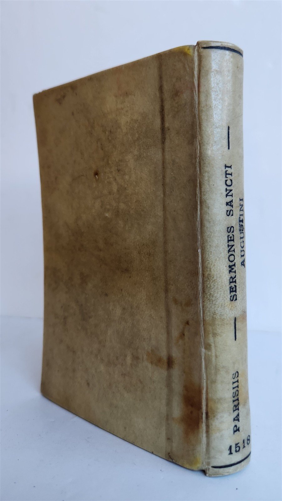 1518 POST-INCUNABULA ST.AUGUSTINE SERMONS antique 16th CENTURY vellum RARE