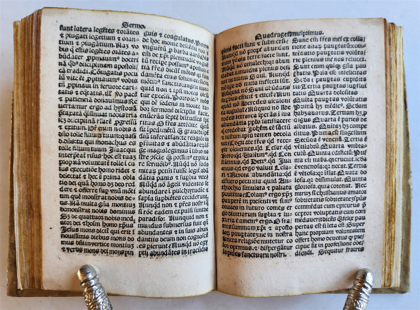 1518 POST-INCUNABULA ST.AUGUSTINE SERMONS antique 16th CENTURY vellum RARE