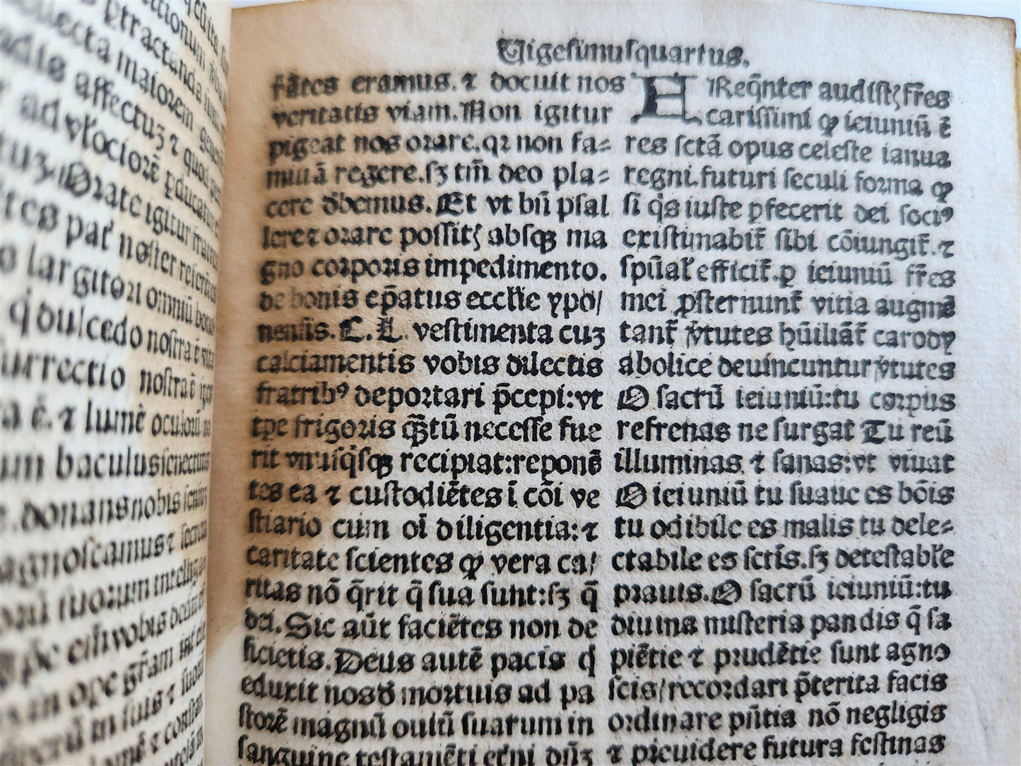 1518 POST-INCUNABULA ST.AUGUSTINE SERMONS antique 16th CENTURY vellum RARE