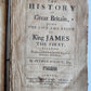 1653 HISTORY of GREAT BRITAIN LIFE of KING JAMES antique in ENGLISH