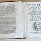 1714 ROMAN HISTORY by LIVY in LATIN antique 5 VOLUMES illustrated w/ map