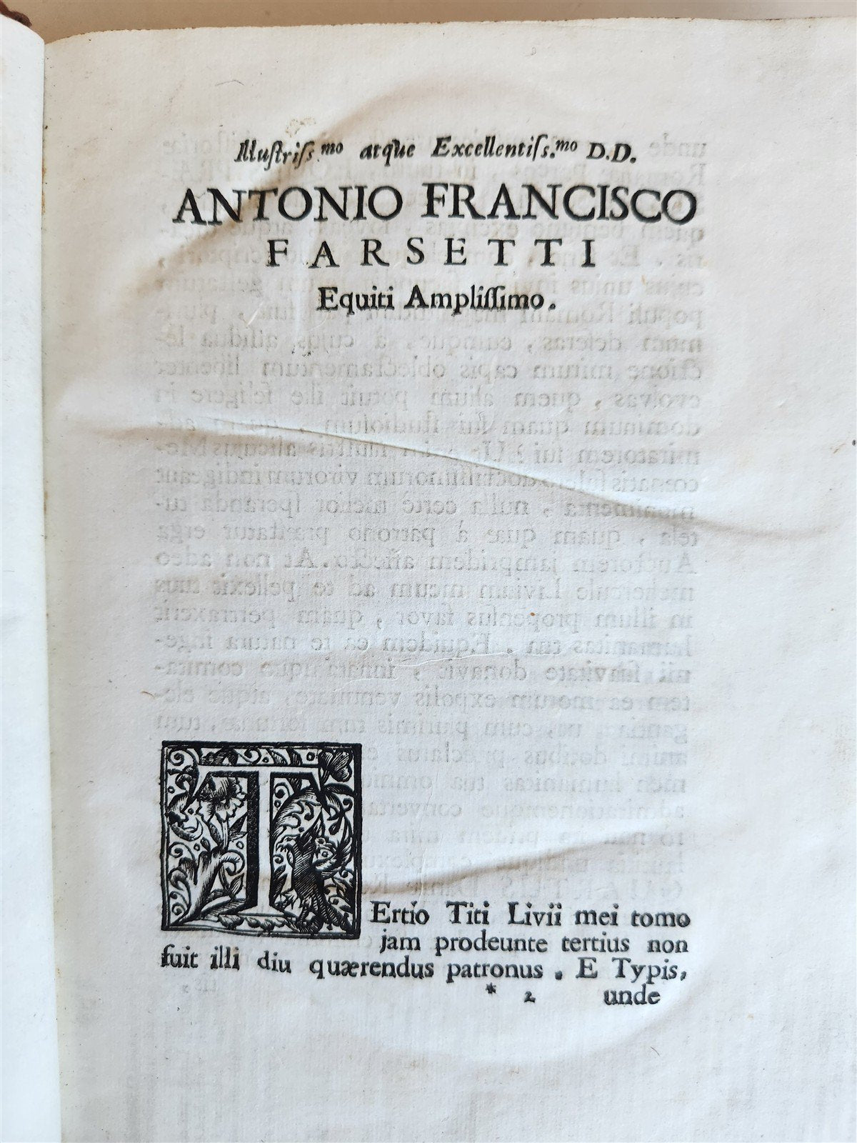 1714 ROMAN HISTORY by LIVY in LATIN antique 5 VOLUMES illustrated w/ map
