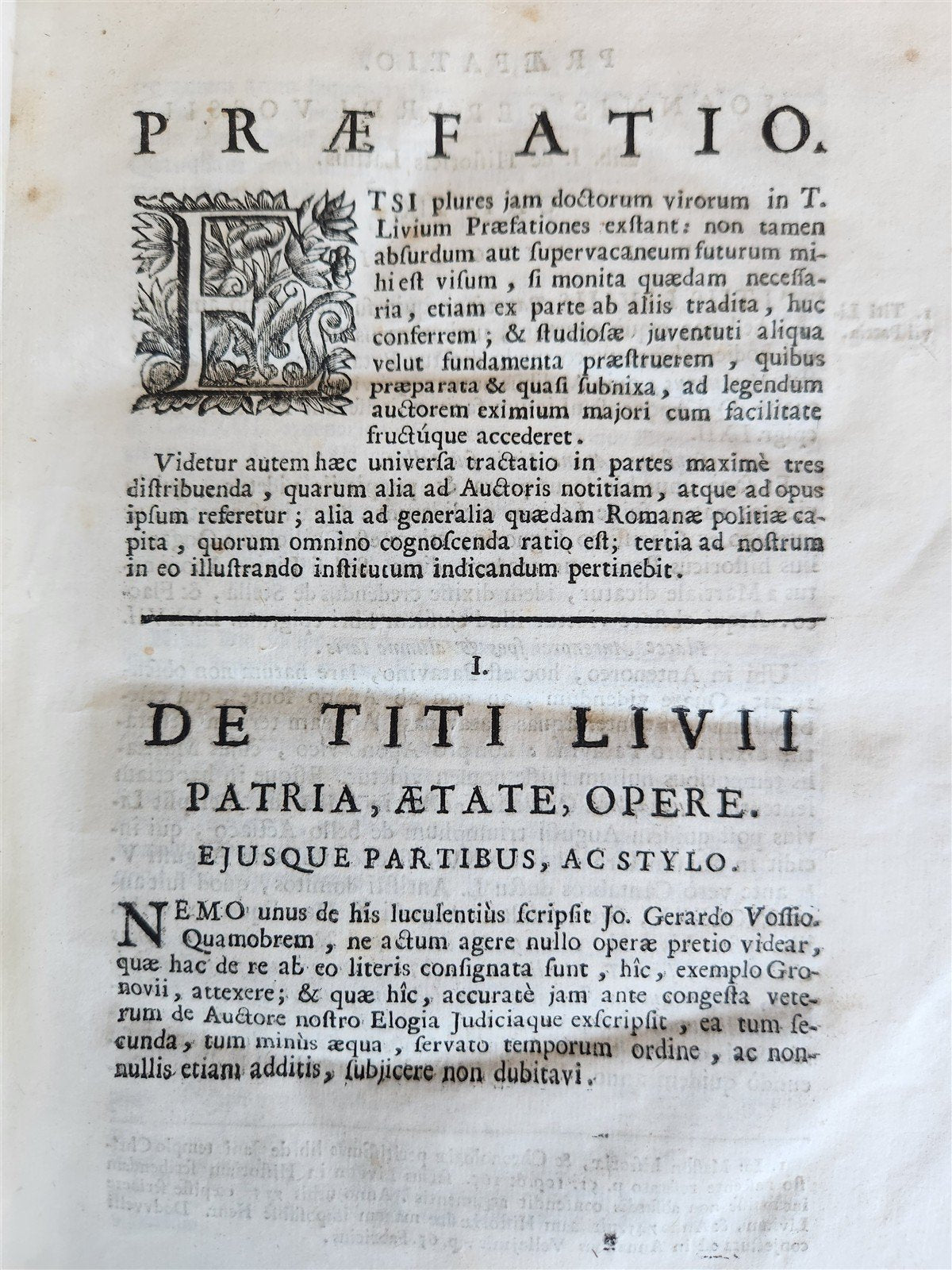 1714 ROMAN HISTORY by LIVY in LATIN antique 5 VOLUMES illustrated w/ map