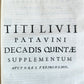 1714 ROMAN HISTORY by LIVY in LATIN antique 5 VOLUMES illustrated w/ map