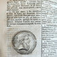 1714 ROMAN HISTORY by LIVY in LATIN antique 5 VOLUMES illustrated w/ map