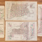 1870s LOT of 4 antique MAPS AMERICANA Indiana Minnesota New York Massachusets