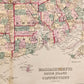 1870s LOT of 4 antique MAPS AMERICANA Indiana Minnesota New York Massachusets
