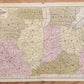 1840s LOT of 5 antique MAPS AMERICANA