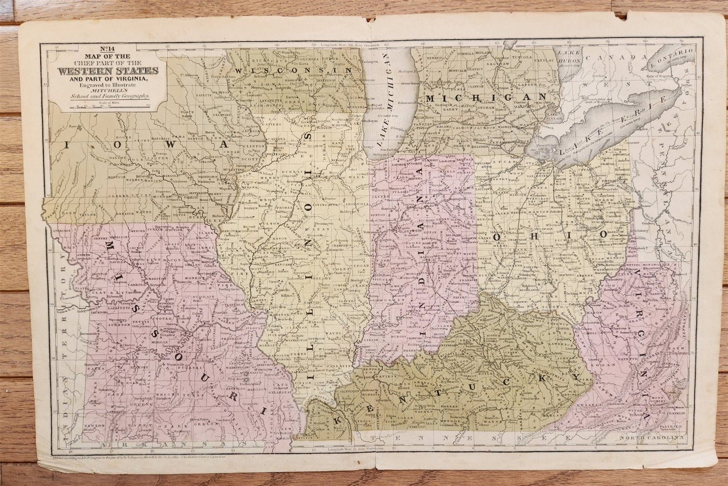 1840s LOT of 5 antique MAPS AMERICANA